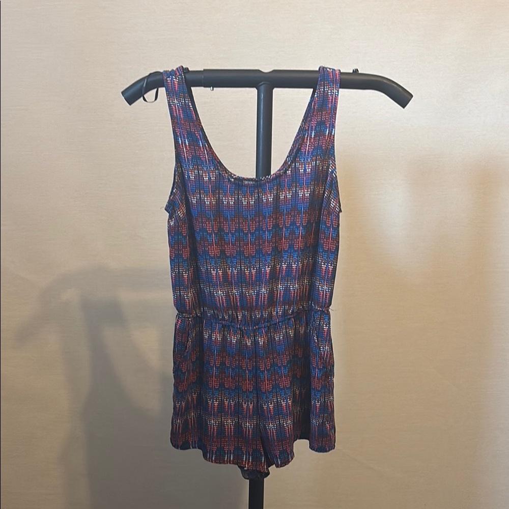 Forever 21 Multicolor Patterned Romper